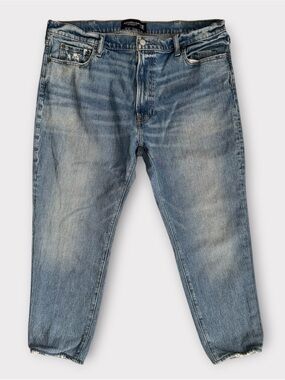 Abercrombie & Fitch Men’s Vintage Stretch 90s Straight Jeans Distressed 40x30
